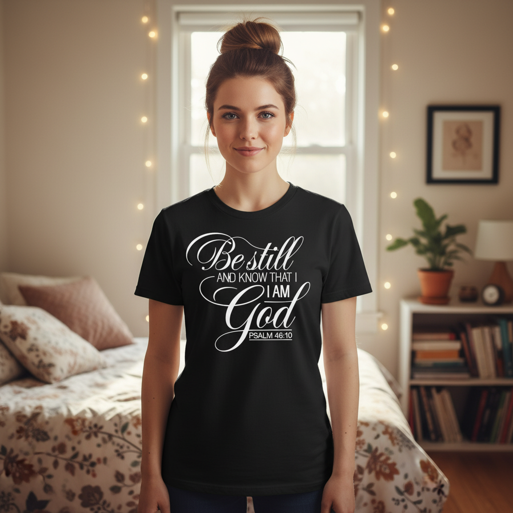 Be still and know that I am God Premium Unisex Crewneck T-shirt