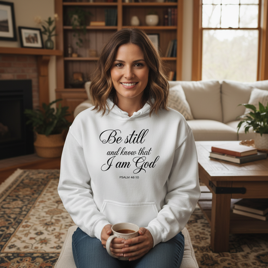 Be Still and Know That I Am God Premium Pullover Hoodie