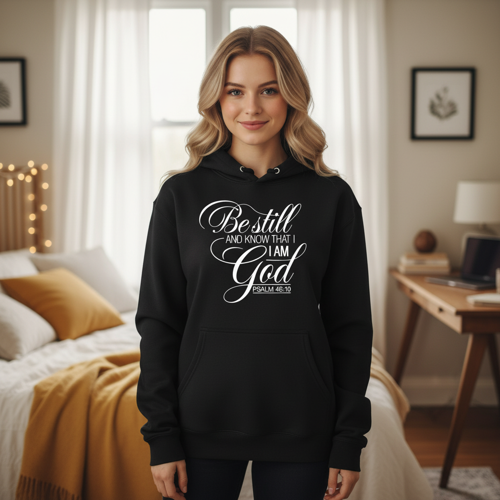Be still and know that I am God Premium Pullover Hoodie