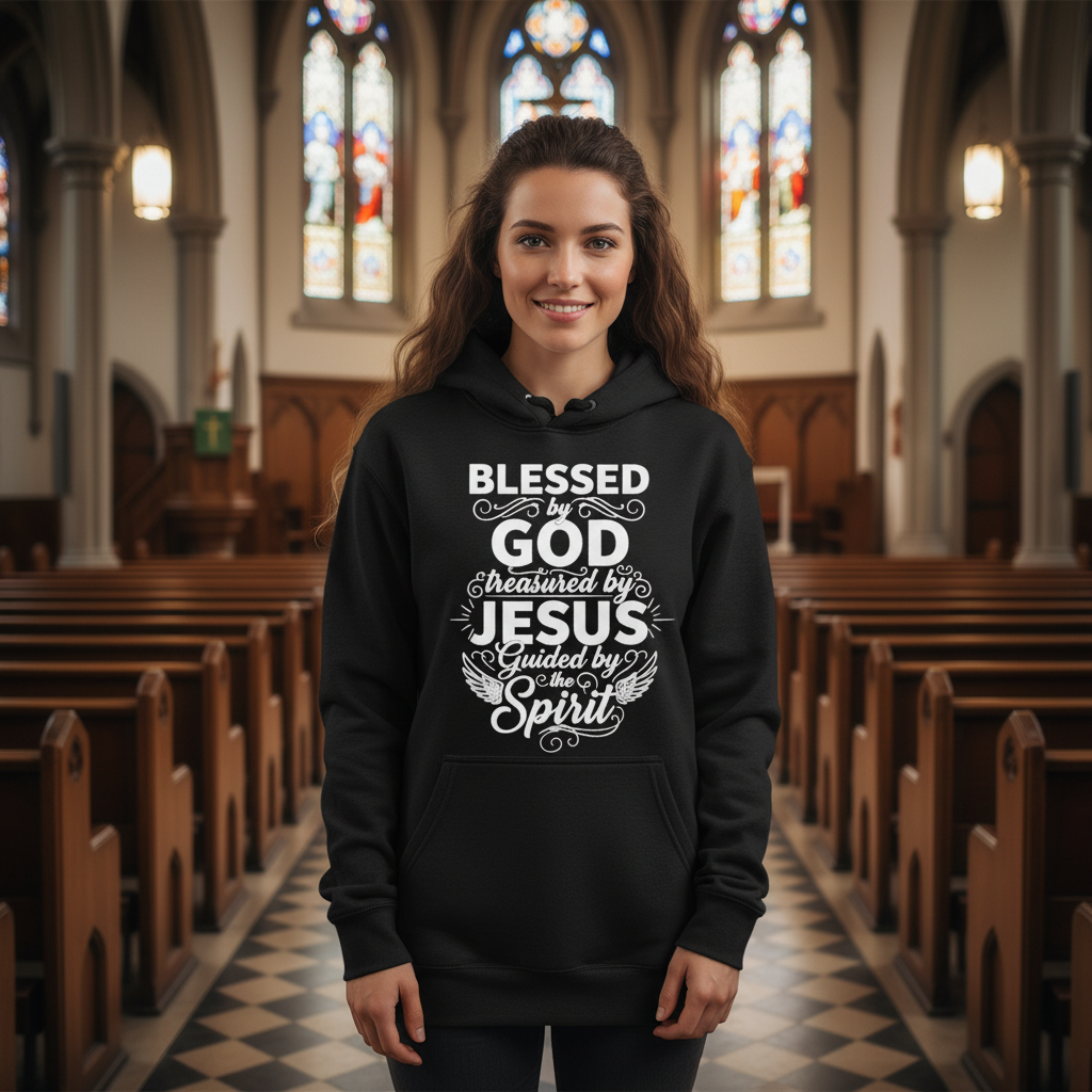 Blessed by God Premium Pullover Hoodie