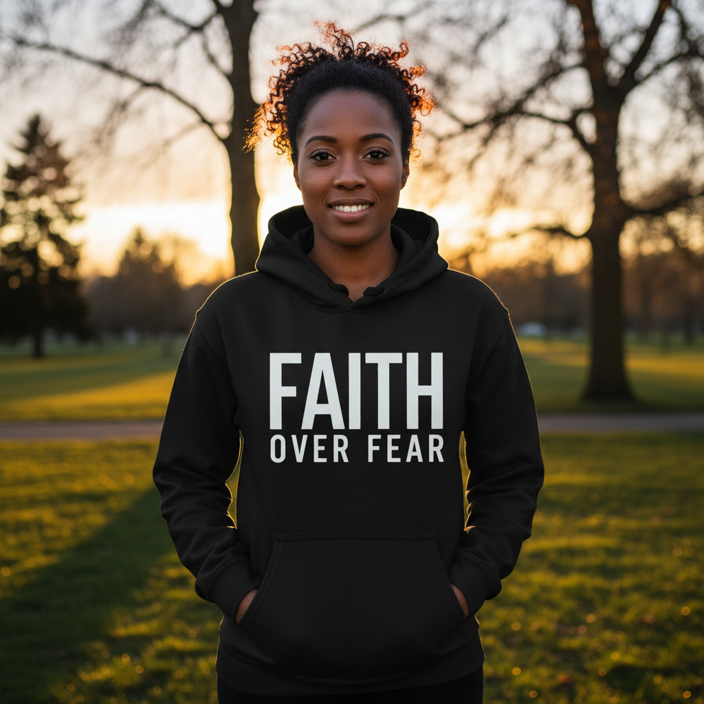 Faith Over Fear Premium Pullover Hoodie
