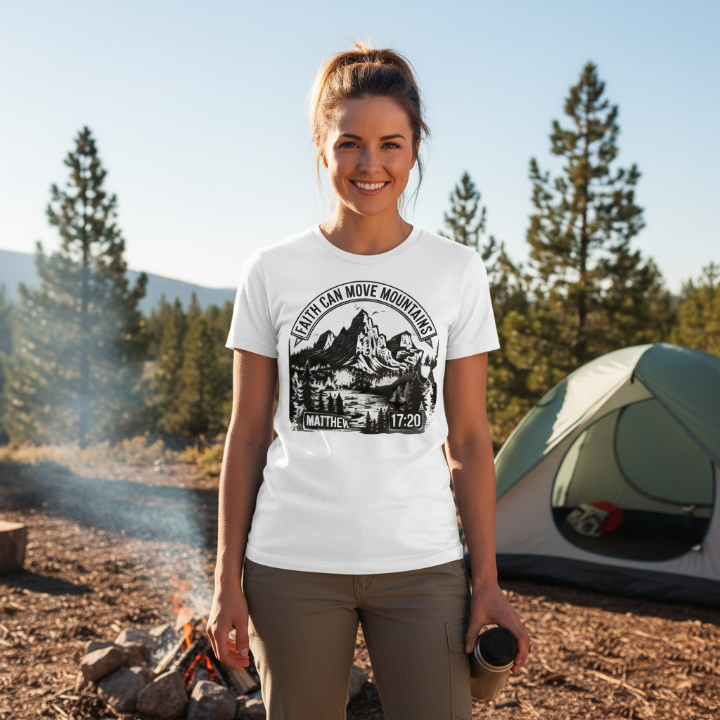 Faith can move mountains (1) Premium Crewneck T-shirt