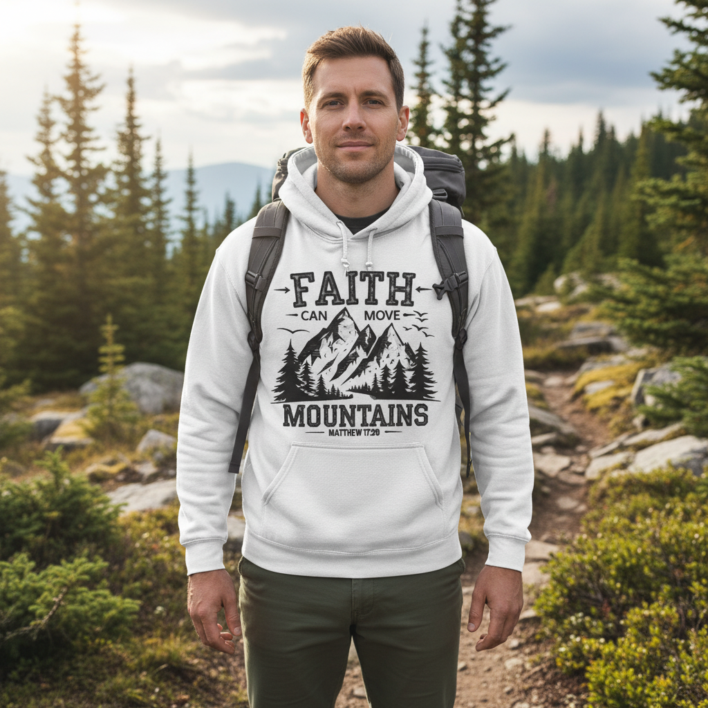 Faith can move mountains (3) Classic Unisex Pullover Hoodie | Gildan® 18500