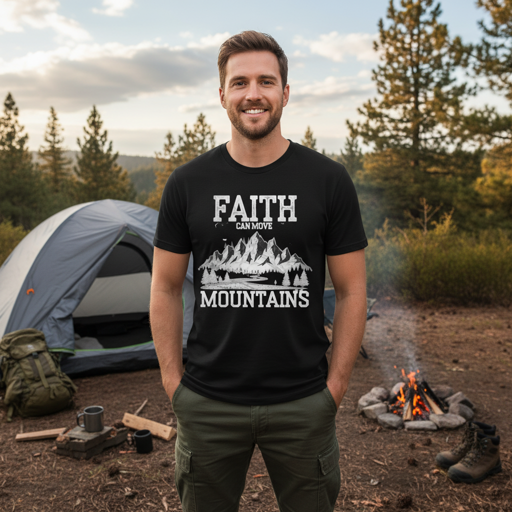 Faith can move mountains (1) Premium Crewneck T-shirt