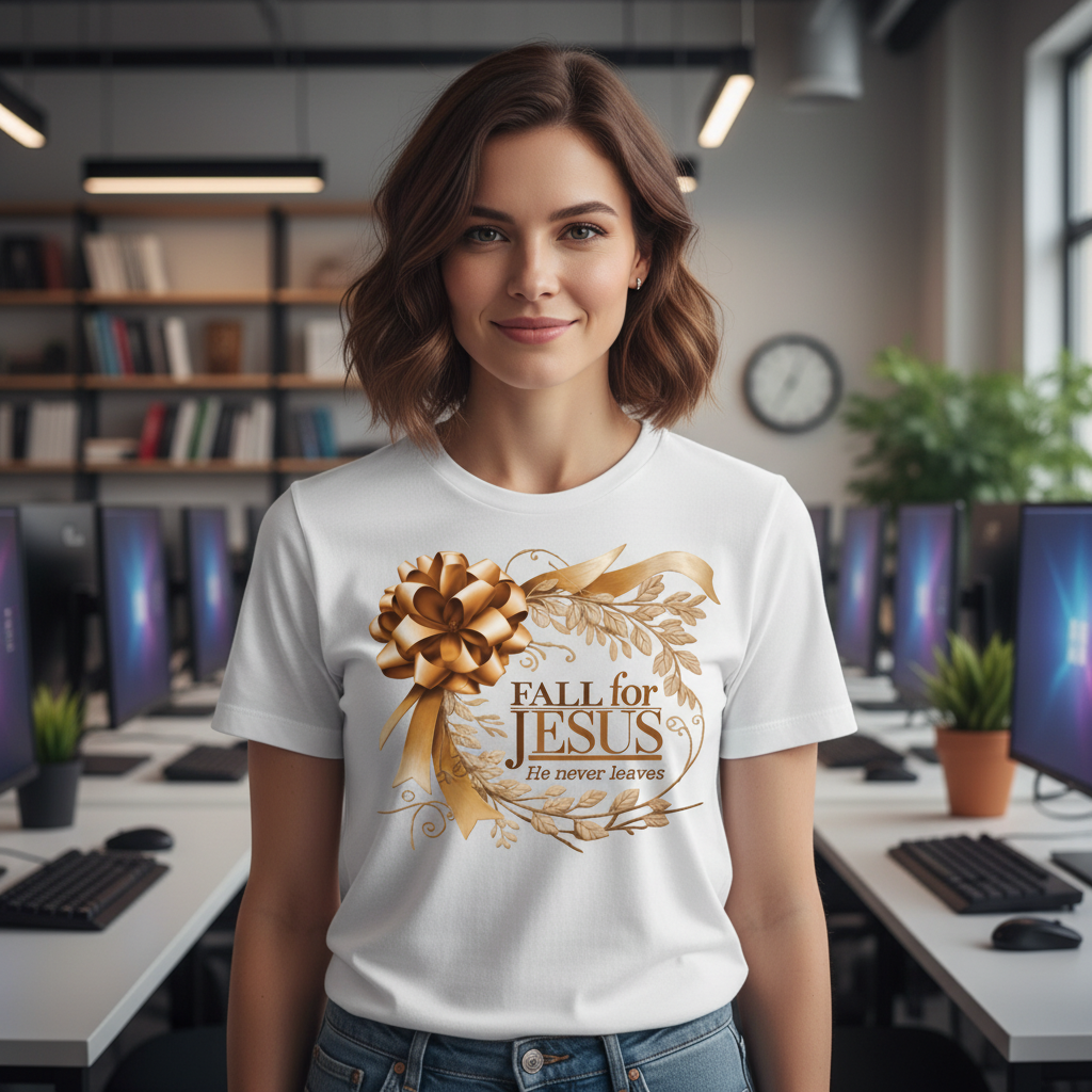 Fall for Jesus Premium Unisex Crewneck T-shirt