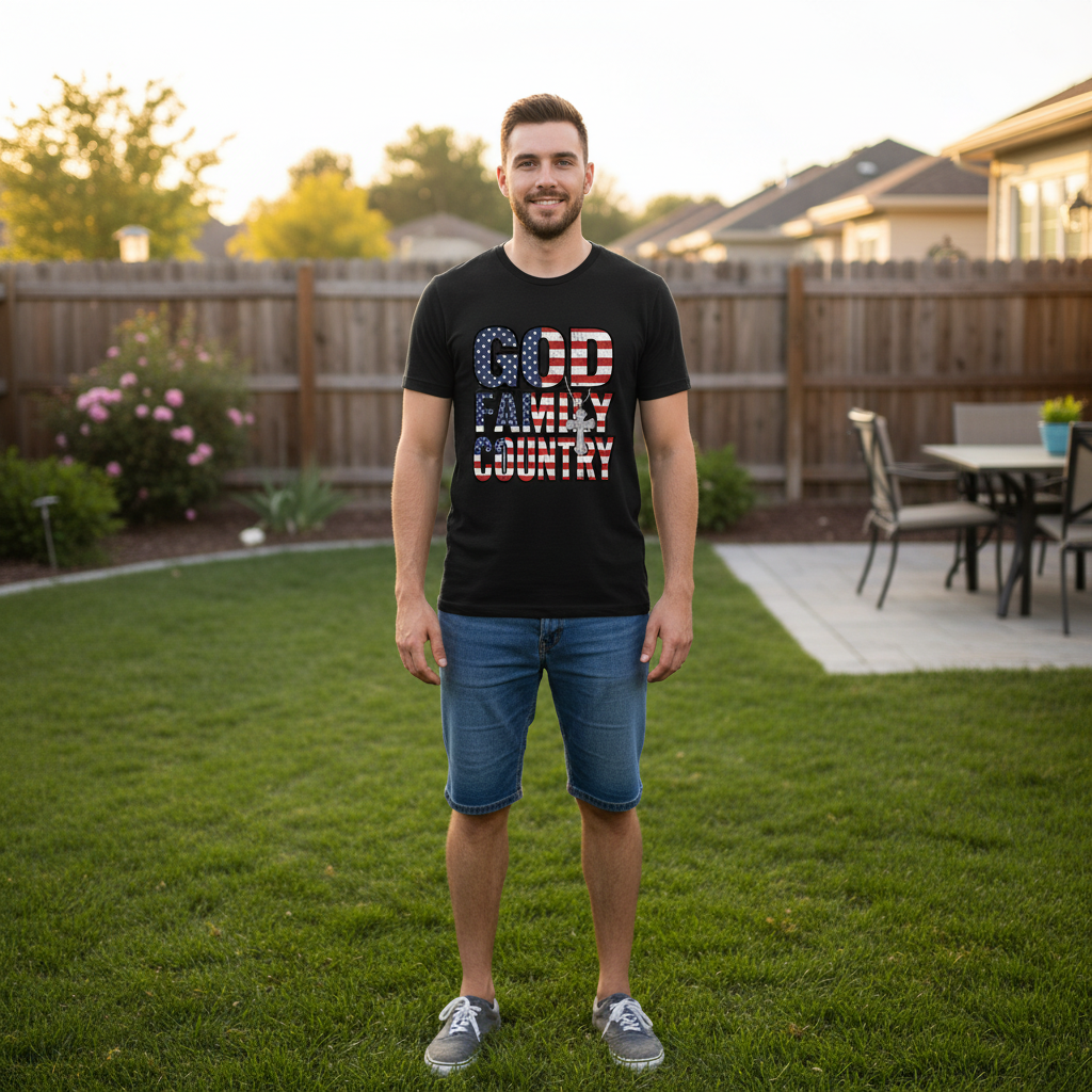 God family country (4) Premium Crewneck T-shirt