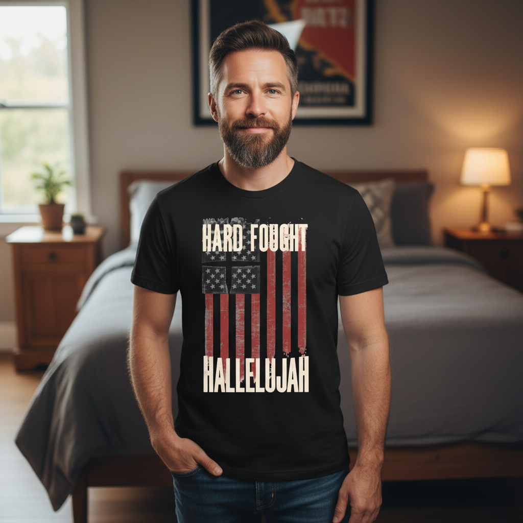 Hard Fought Hallelujah Premium Crewneck T-shirt