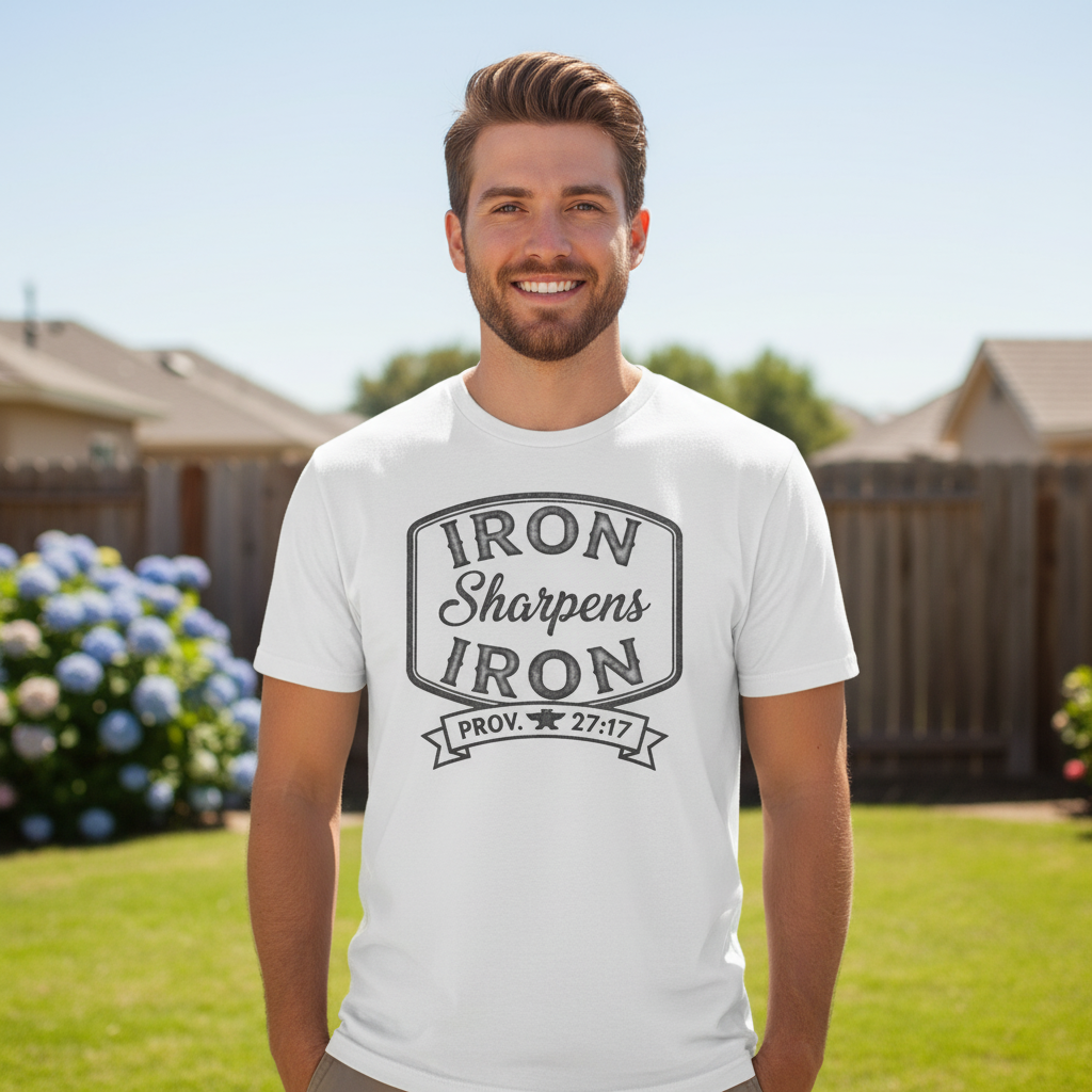 Iron sharpens Iron Premium Crewneck T-shirt