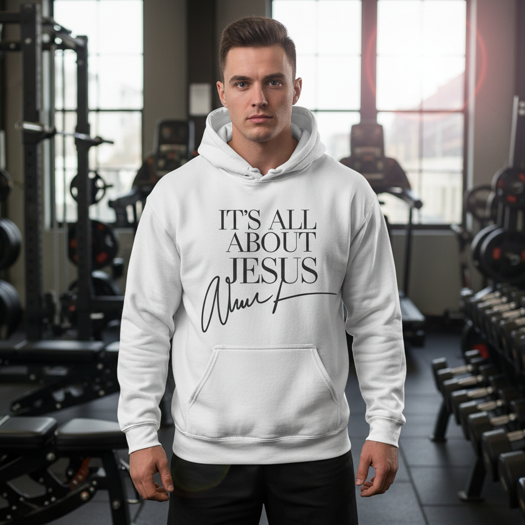 It's all about Jesus Classic Unisex Pullover Hoodie | Gildan® 18500