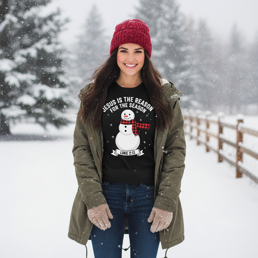 Jesus is the reason for the season Premium Crewneck T-shirt