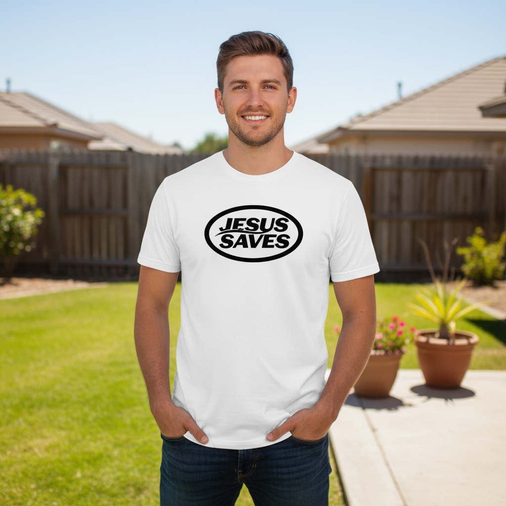 Jesus saves Premium Crewneck T-shirt