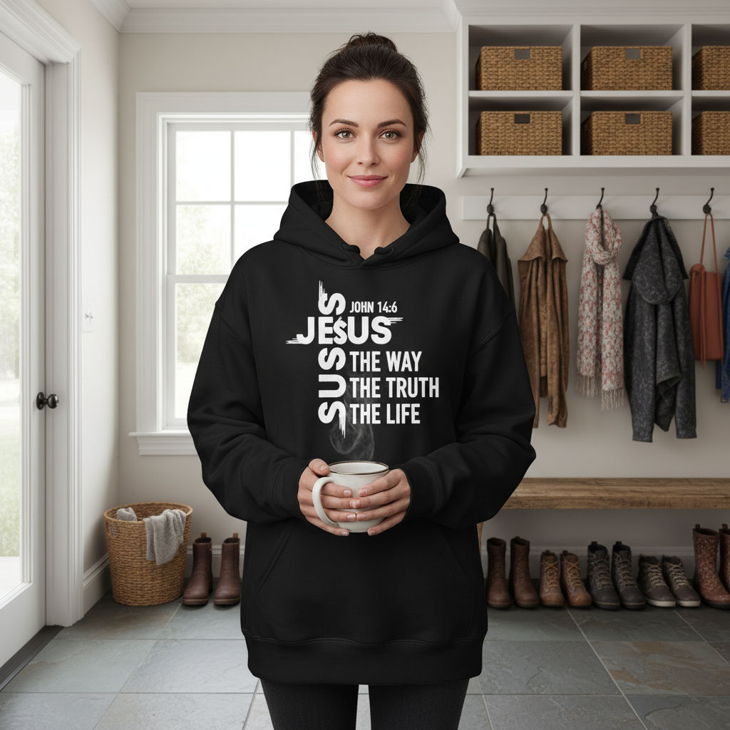 Jesus the way the truth the life (4) Unisex Pullover Hoodie