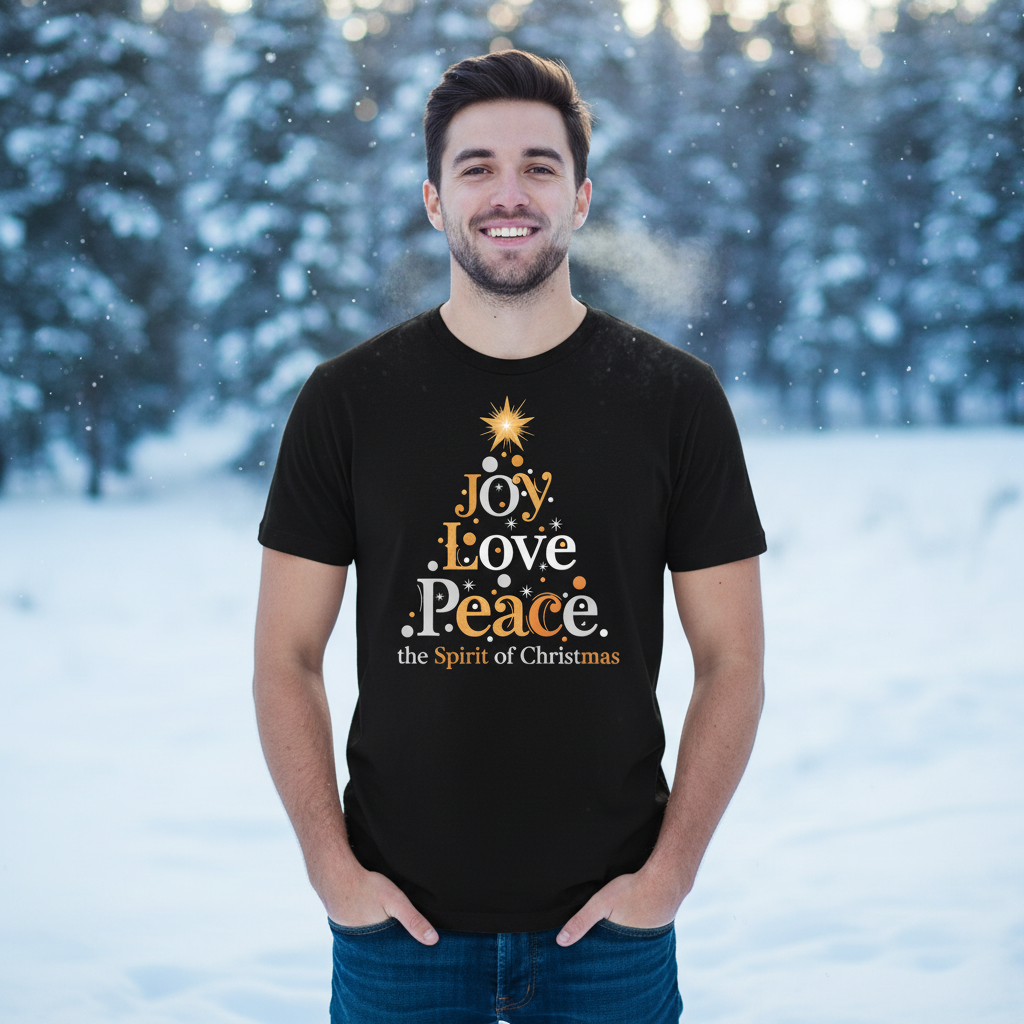 Joy Love and Peace the spirit of Christman Premium Pullover Hoodie