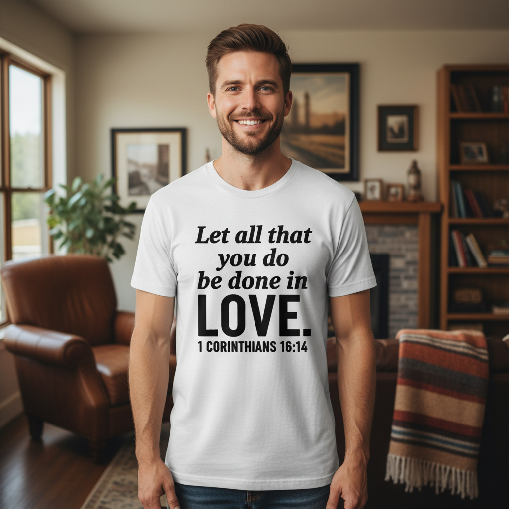 Let all that you do be done in love Premium Crewneck T-shirt