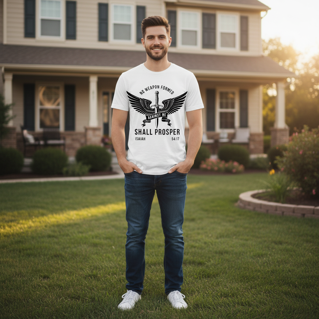 No weapon formed against me shall prosper Premium Crewneck T-shirt