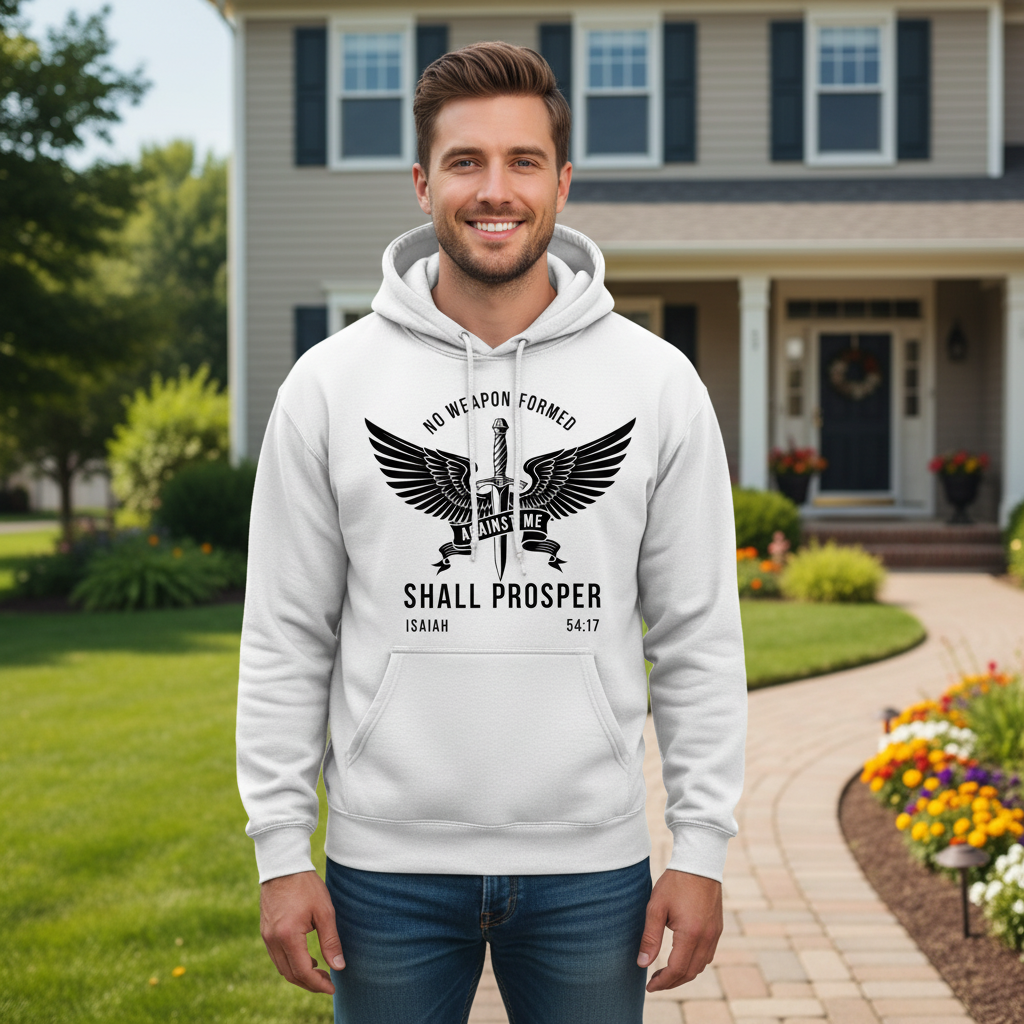 No weapon formed against me shall prosper Premium Pullover Hoodie