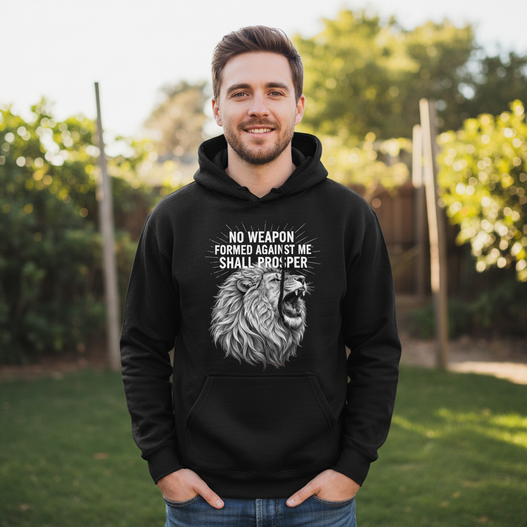 No weapon formed against me shall prosper Premium Unisex Pullover Hoodie