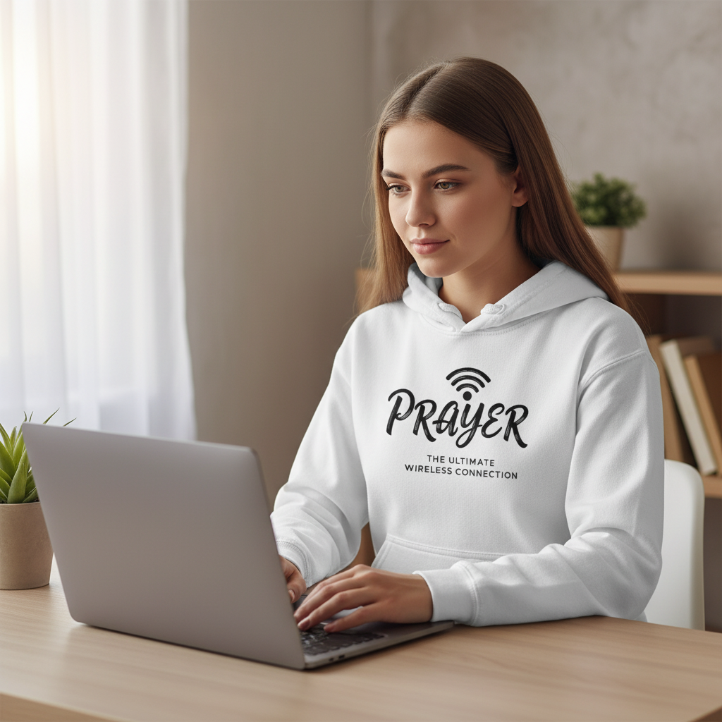 Prayer the ultimate wireless connection (4) Pullover Hoodie