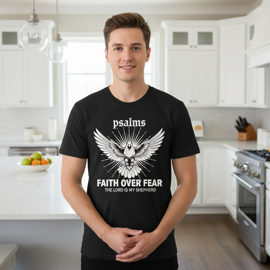 Psalms Faith over fear Premium Crewneck T-shirt