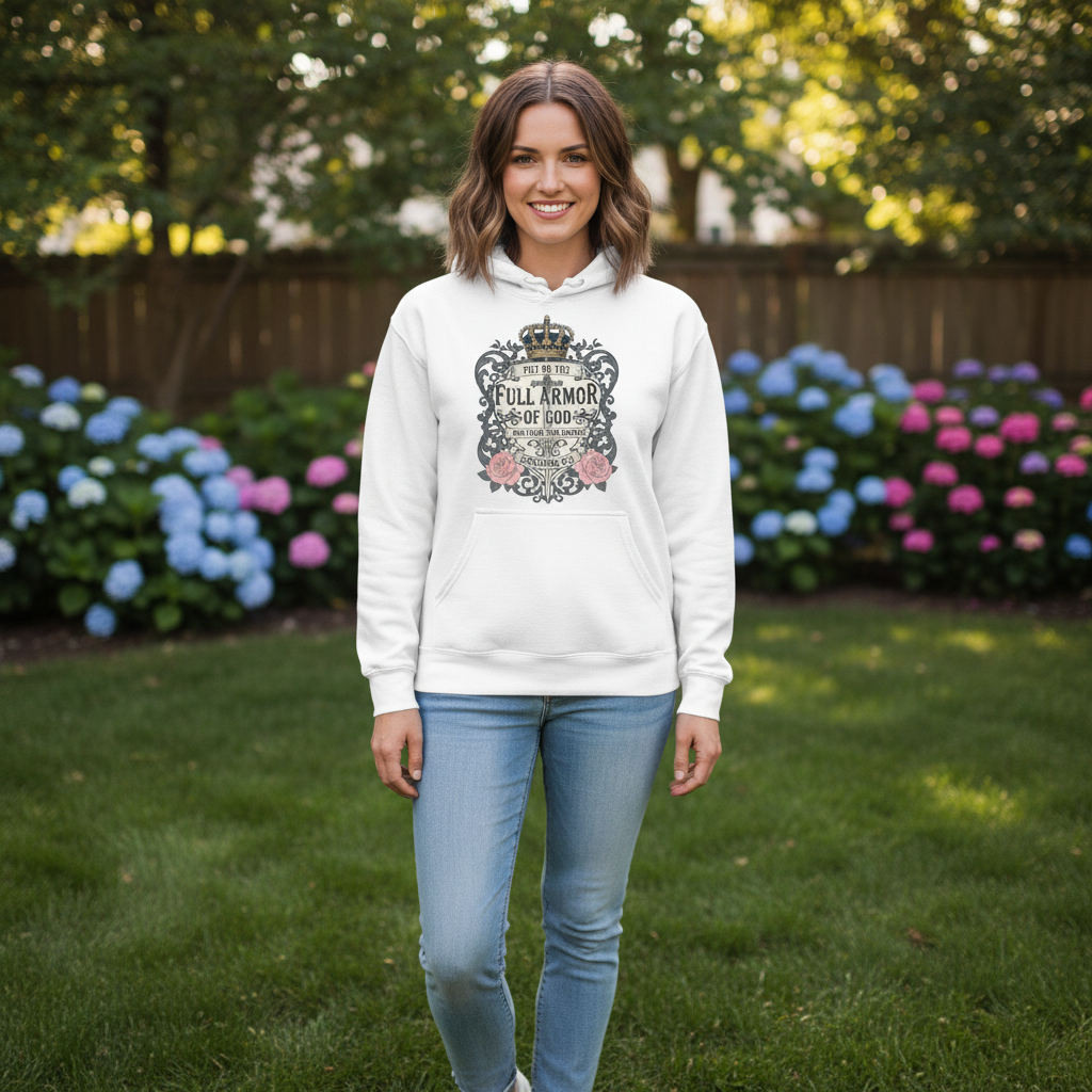 Put on the full armor of God Premium Pullover Hoodie