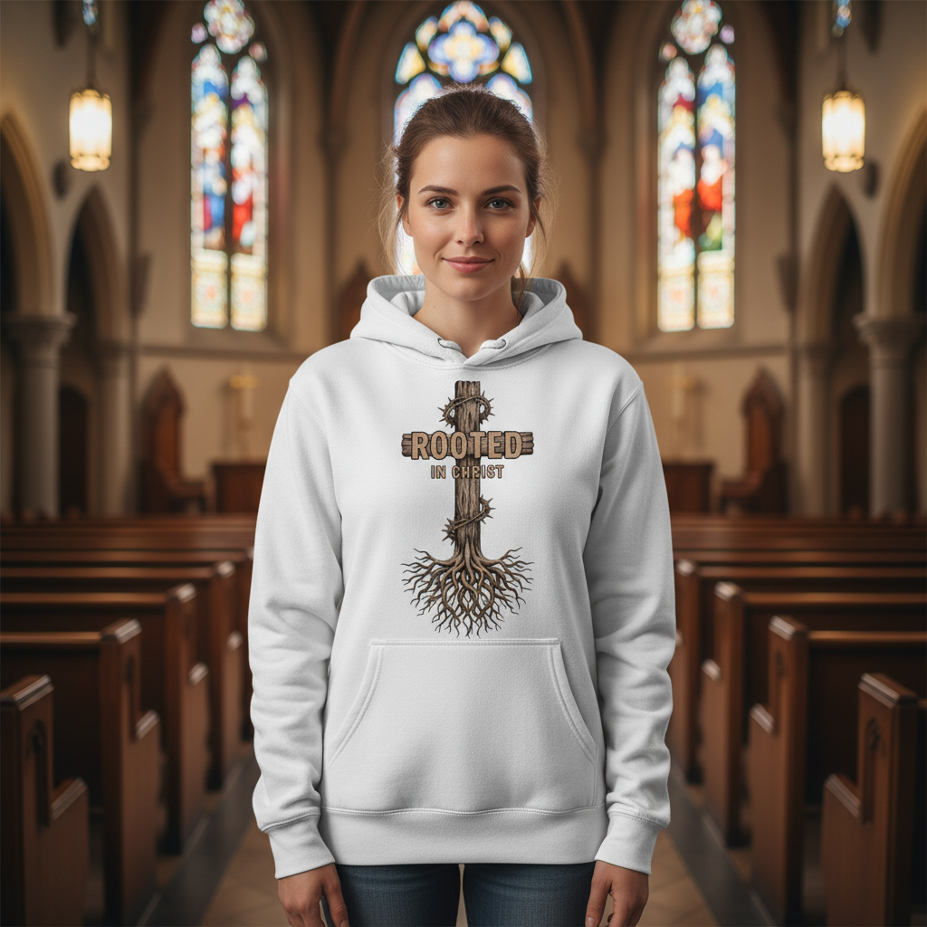 Rooted in Christ (1) Classic Unisex Pullover Hoodie | Gildan® 18500