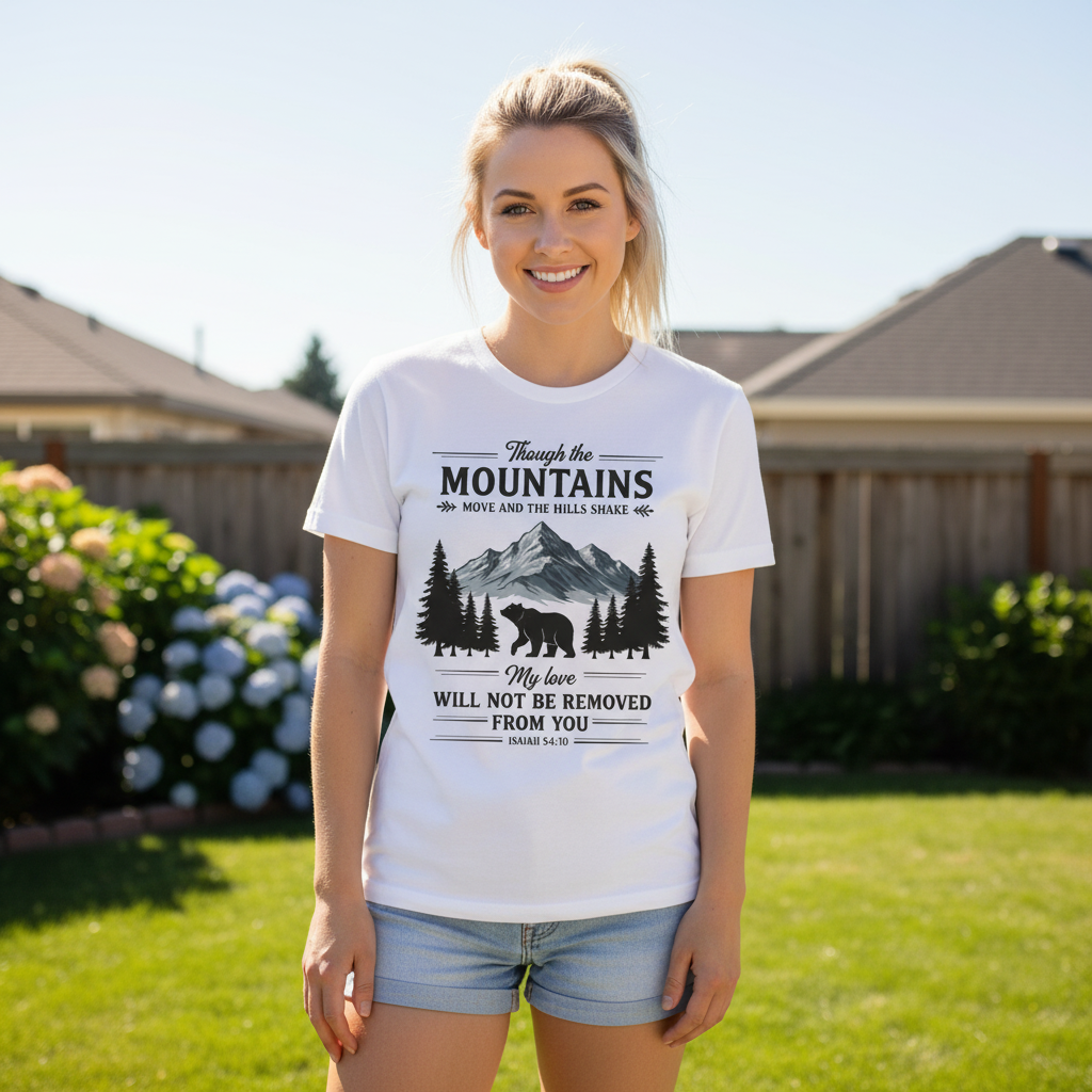 Though the mountains move and the hills shake Premium Crewneck T-shirt