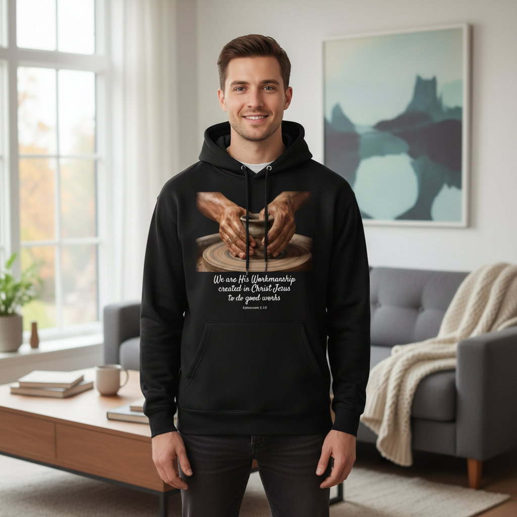 We are His workmanship created in Christ Jesus to do good works Pullover Hoodie