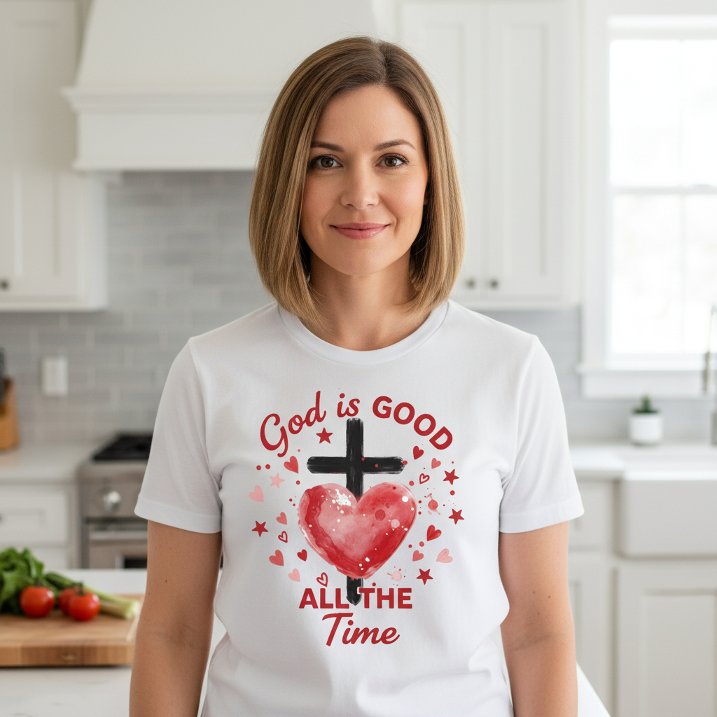 God is good all the time Premium Unisex Crewneck T-shirt