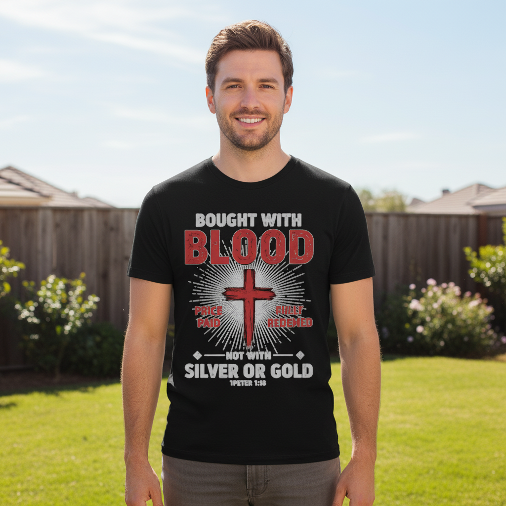 Bought with blood price paid fully redeemed Premium Crewneck T-shirt