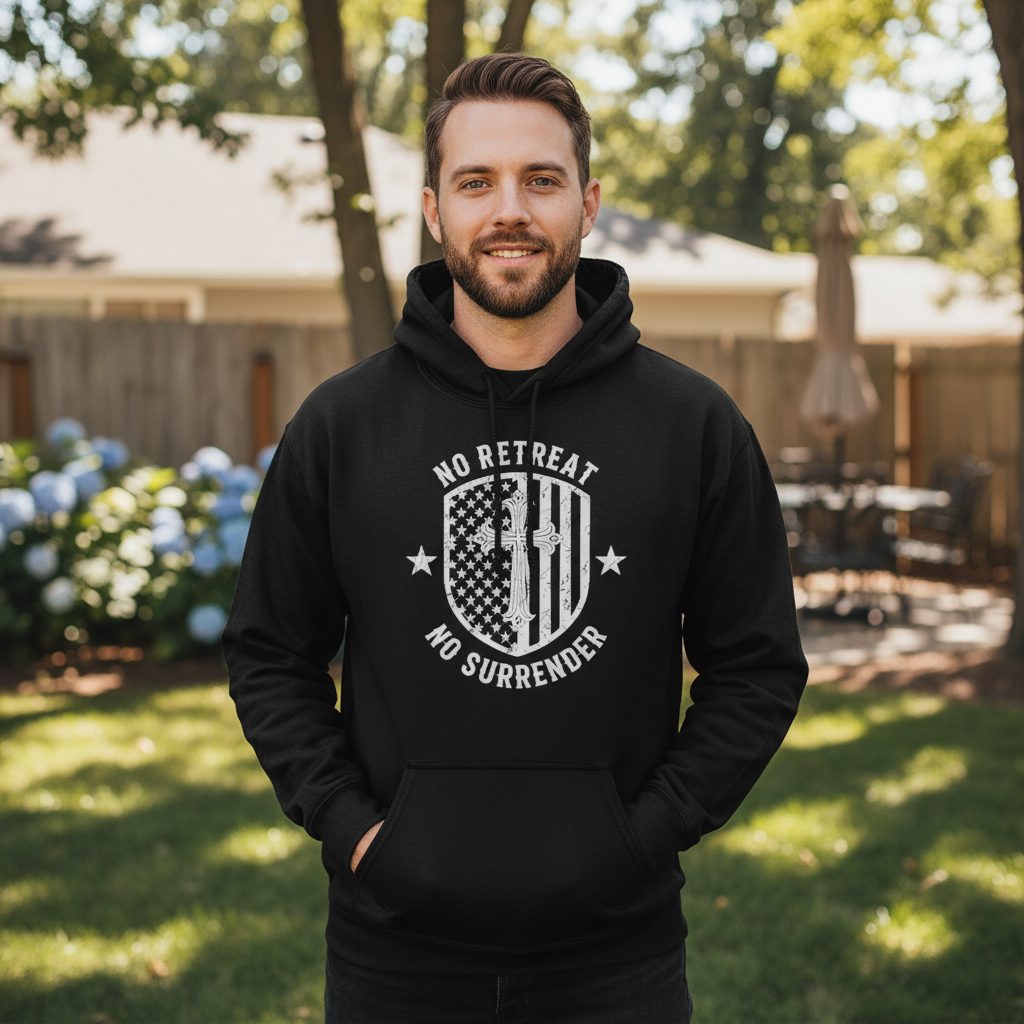 No retreat no surrender Premium Pullover Hoodie