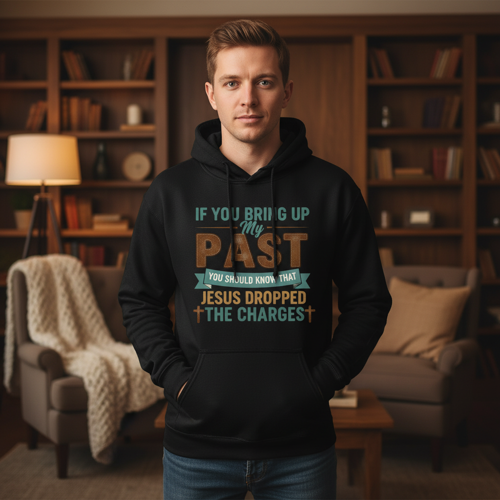 If you bring up my past you should know that Jesus dropped the charges Premium Pullover Hoodie