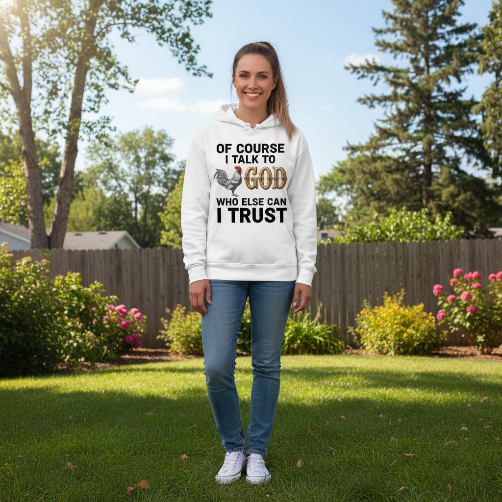 Of course I talk to God who else can I trust Premium Hoodie