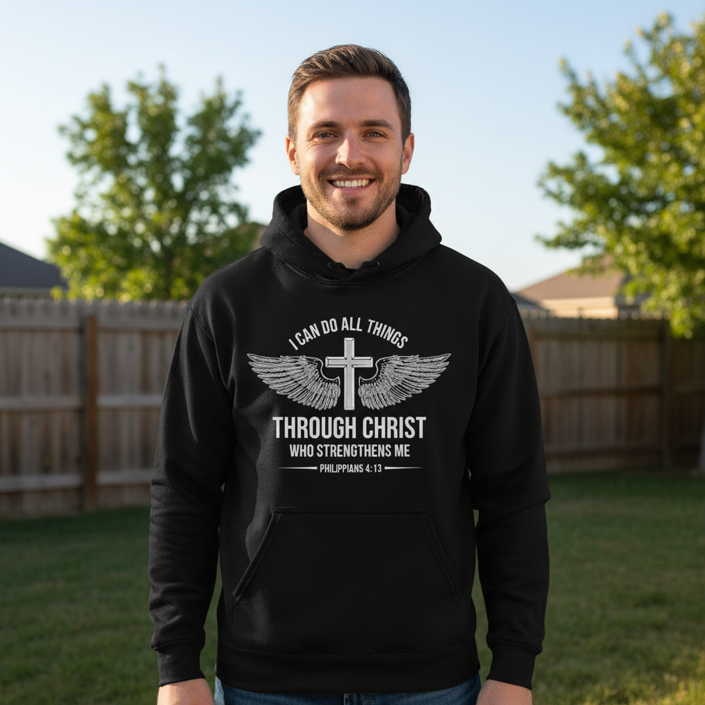 I can do all things through Christ who strengthens me Premium Pullover Hoodie
