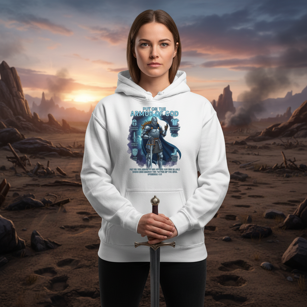 Put on the armor of God Premium Pullover Hoodie