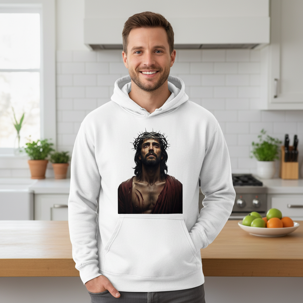 Jesus Face (2) Premium Pullover Hoodie