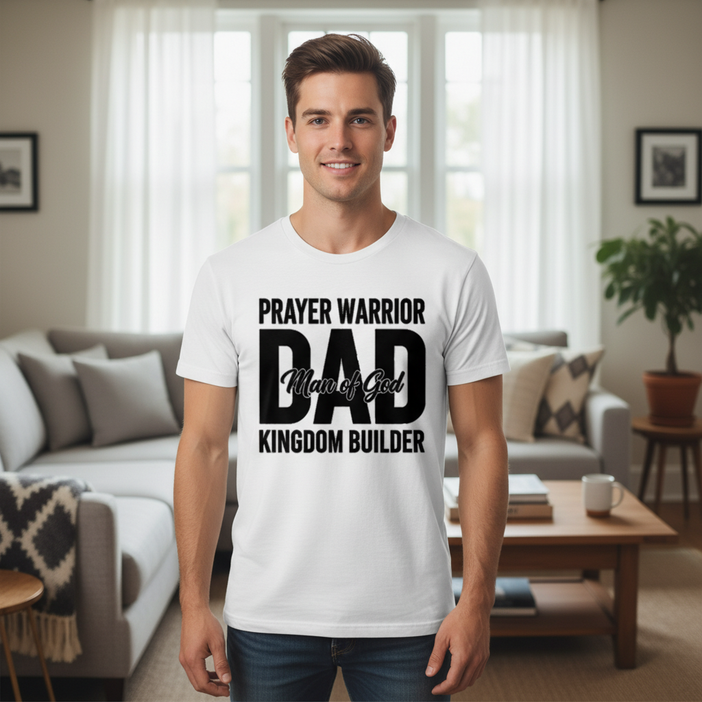 Prayer warrior dad Premium Crewneck T-shirt