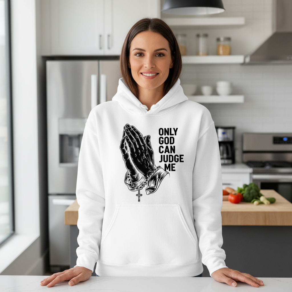 Only God can judge me Premium Pullover Hoodie