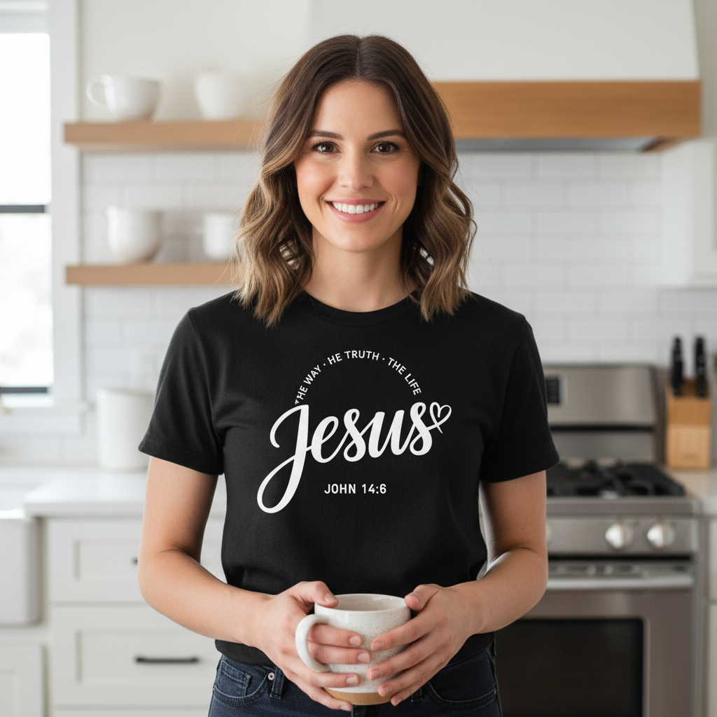 Jesus the way the truth the life Premium Crewneck T-shirt