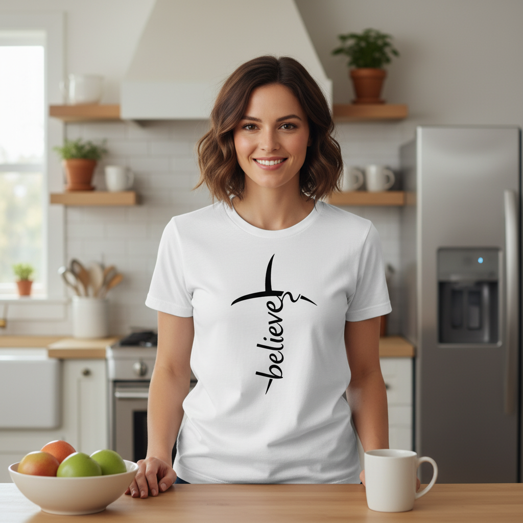 Believe (1) Premium Crewneck T-shirt