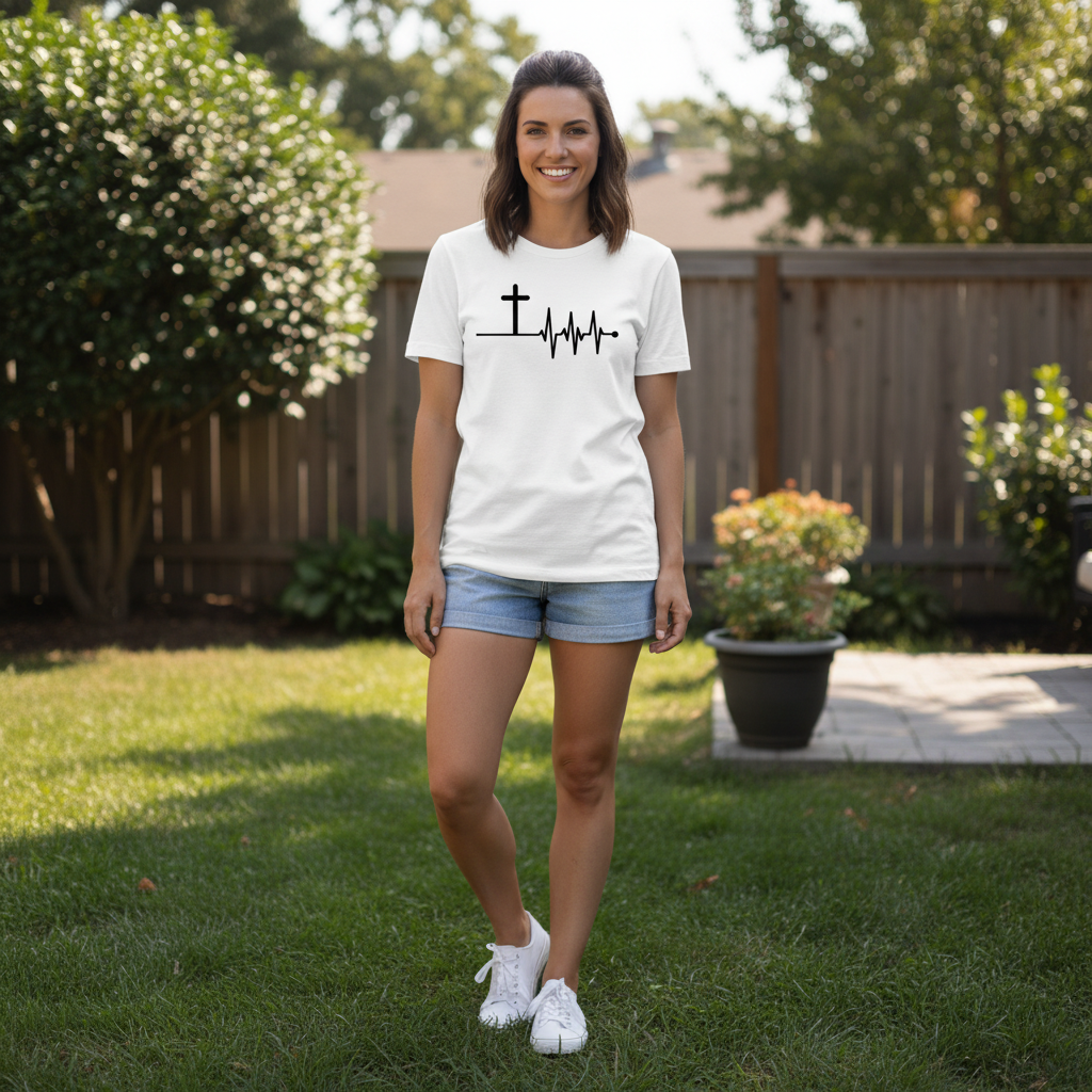 Heartbeat Premium Crewneck T-shirt
