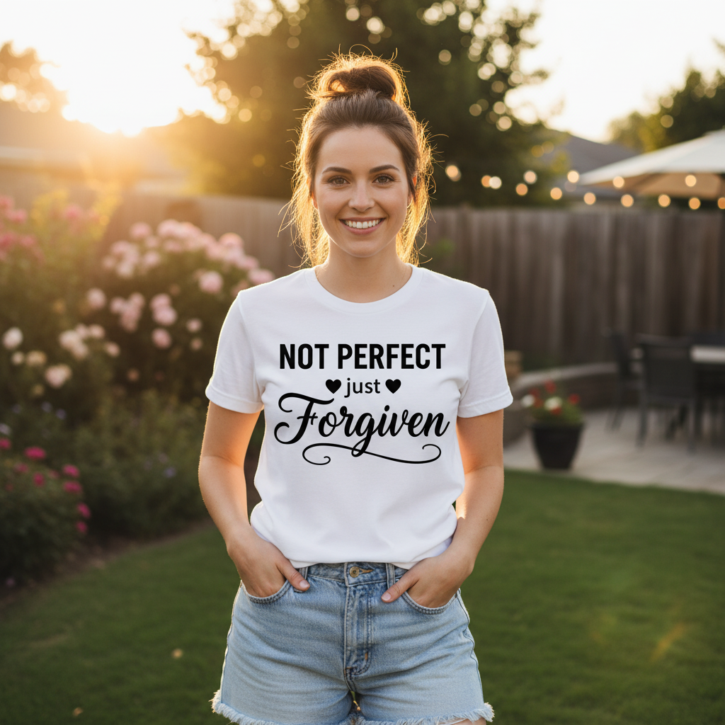 Not perfect just forgiven Premium Unisex Crewneck T-shirt