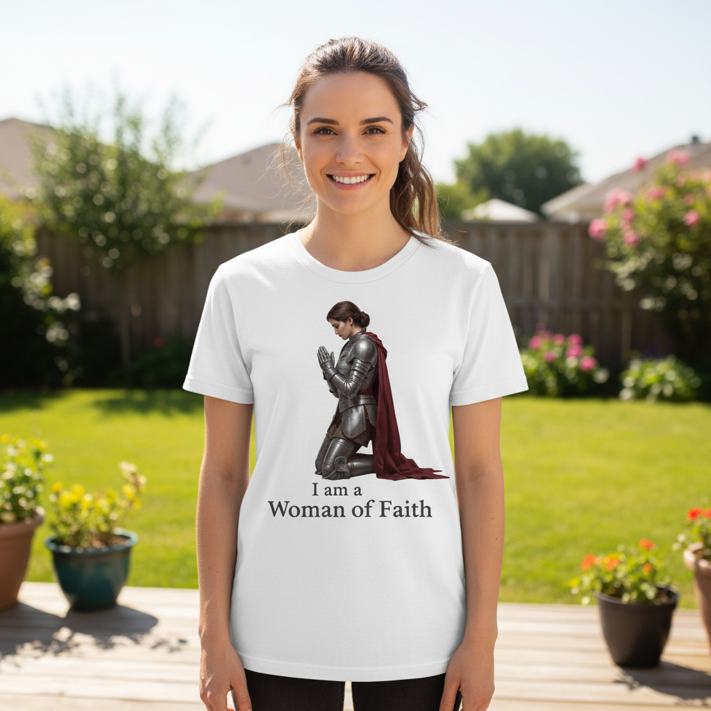 I am a woman of faith Premium Crewneck T-shirt