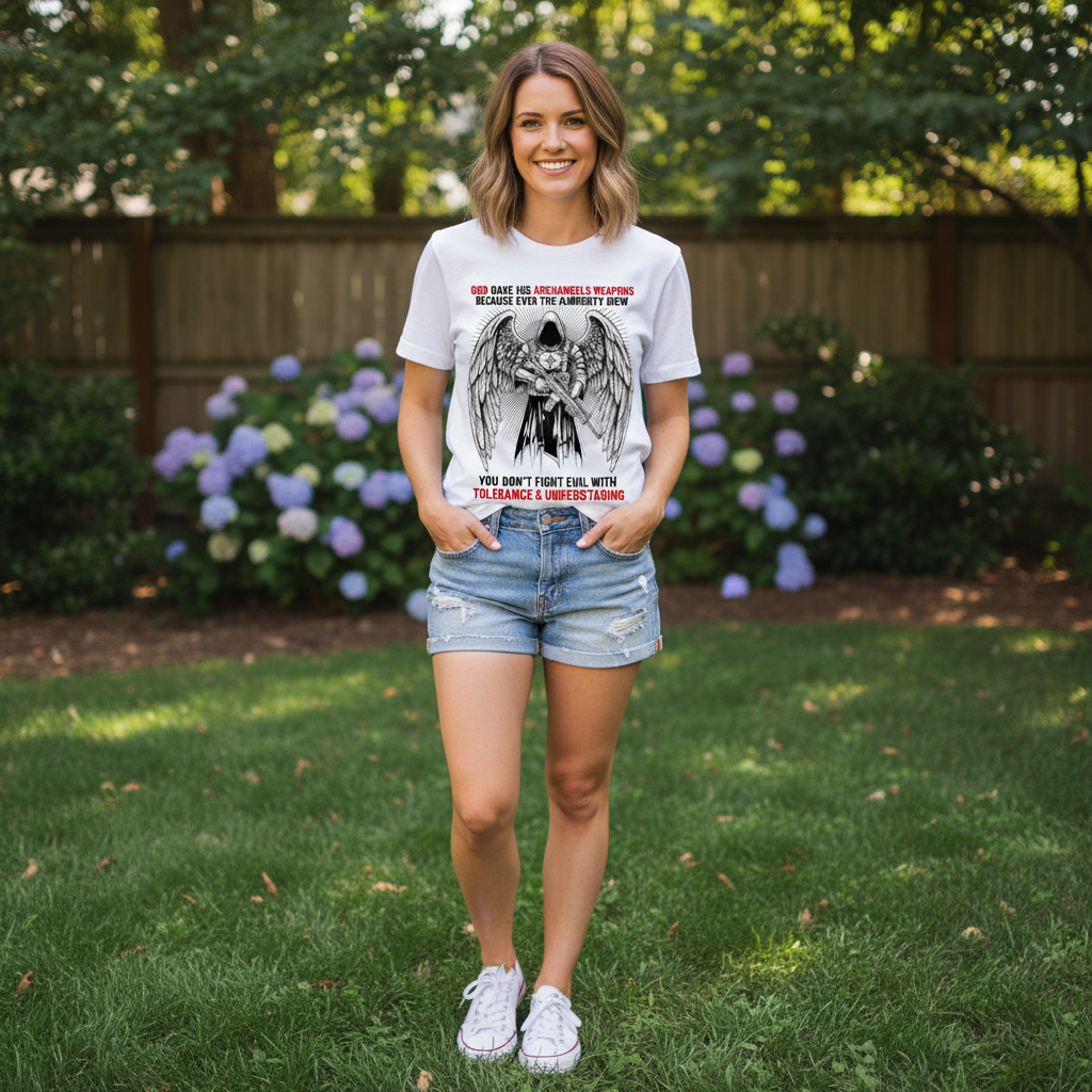 God gave his archangels weapons Premium Crewneck T-shirt
