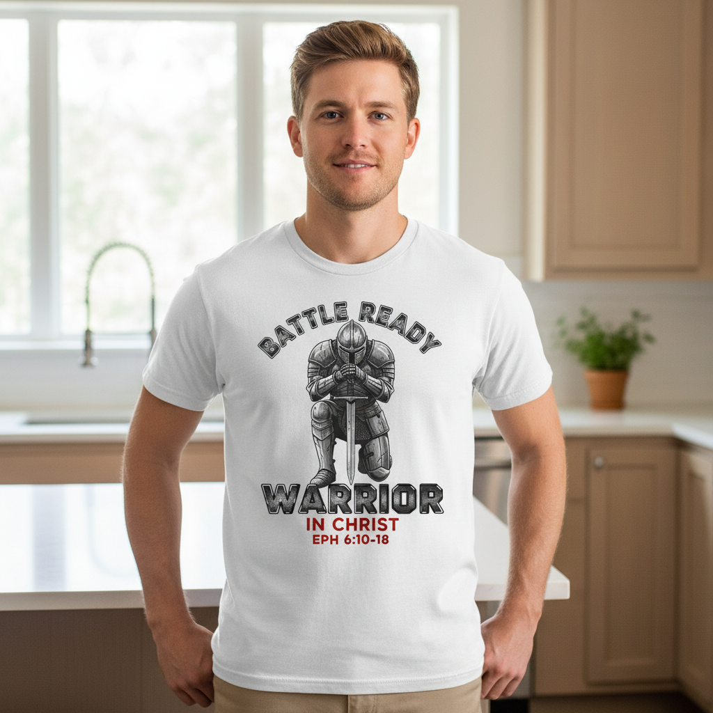 Battle ready warrior in Christ Premium Crewneck T-shirt