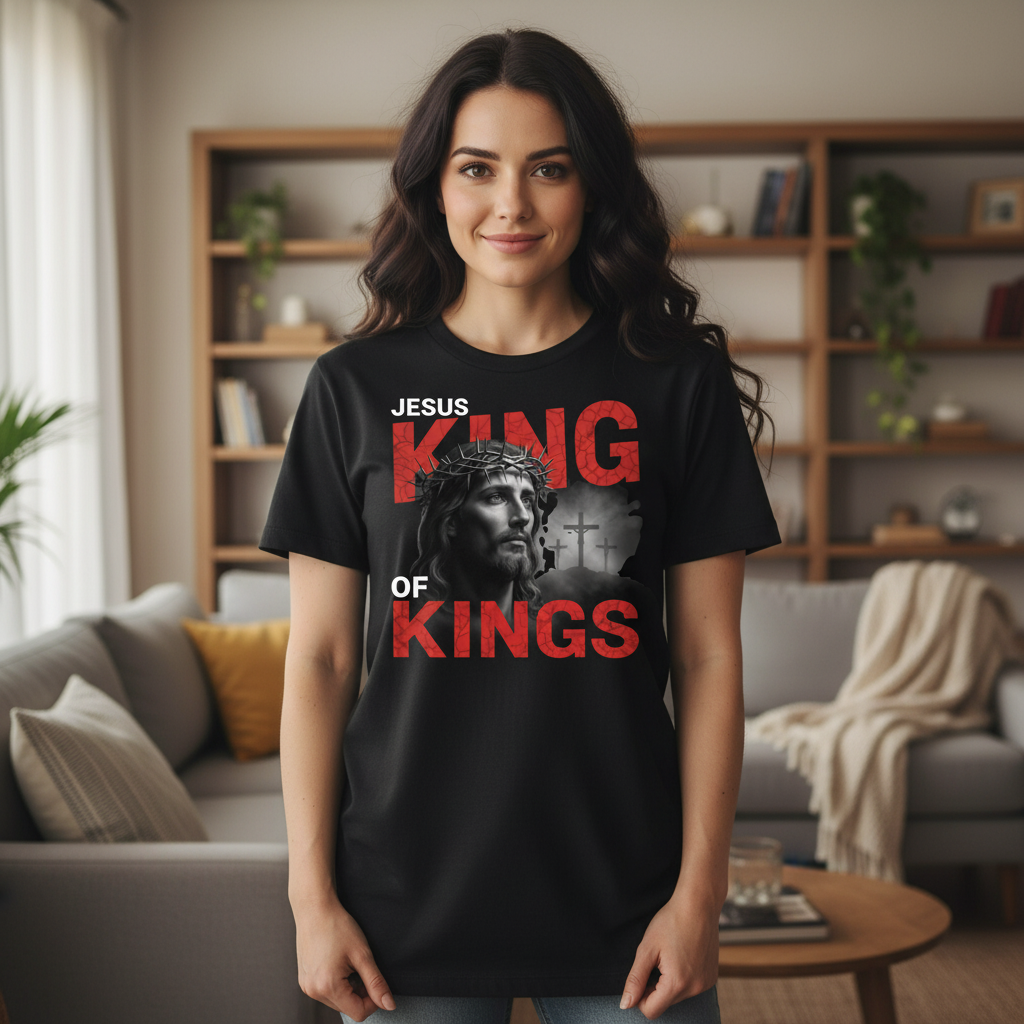 Jesus king of kings Premium Unisex Crewneck T-shirt
