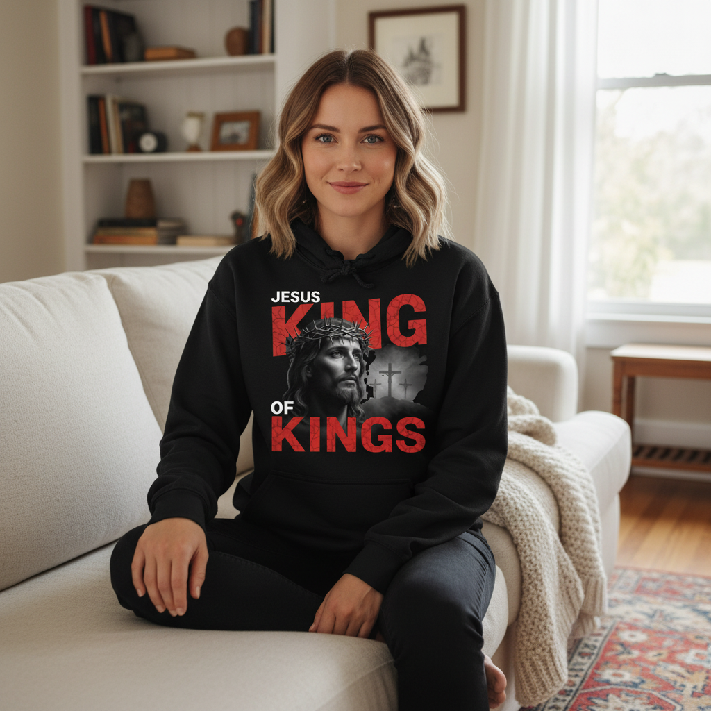 Jesus king of kings Premium Pullover Hoodie
