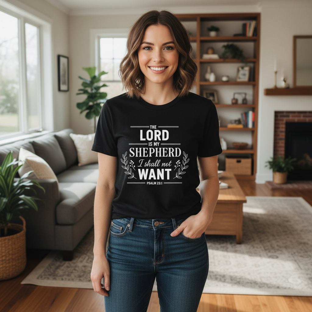 The lord is my shepherd I shall not want Premium Unisex Crewneck T-shirt