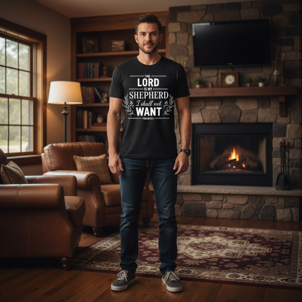 The lord is my shepherd I shall not want Premium Unisex Crewneck T-shirt