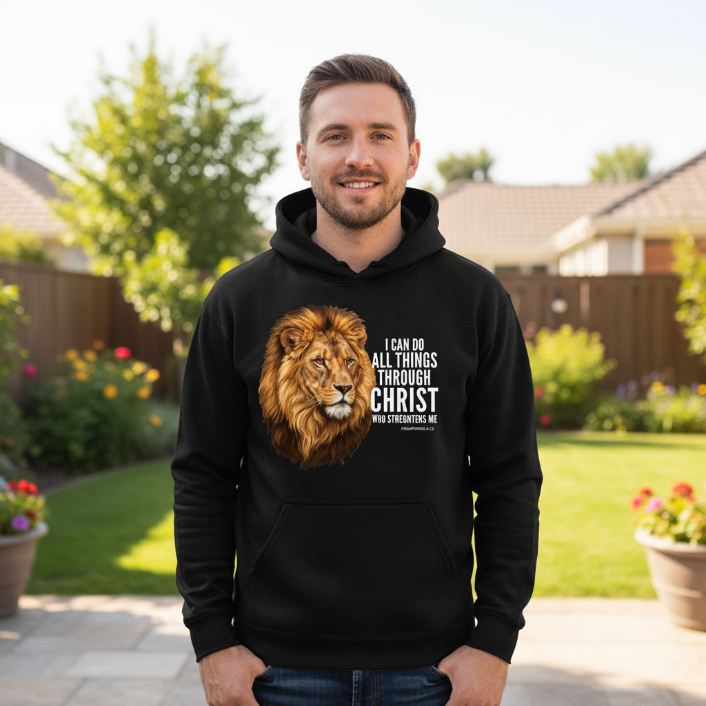 I can do all things though Christ Premium Pullover Hoodie