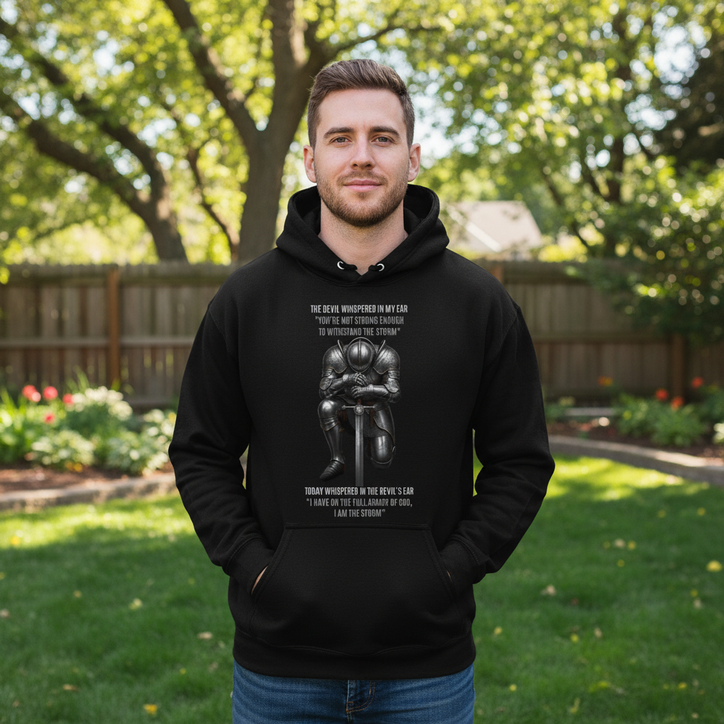 The devil whispered in my ear Premium Pullover Hoodie